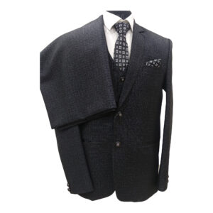 Marathon Grey Textured 3pc Formal Suit