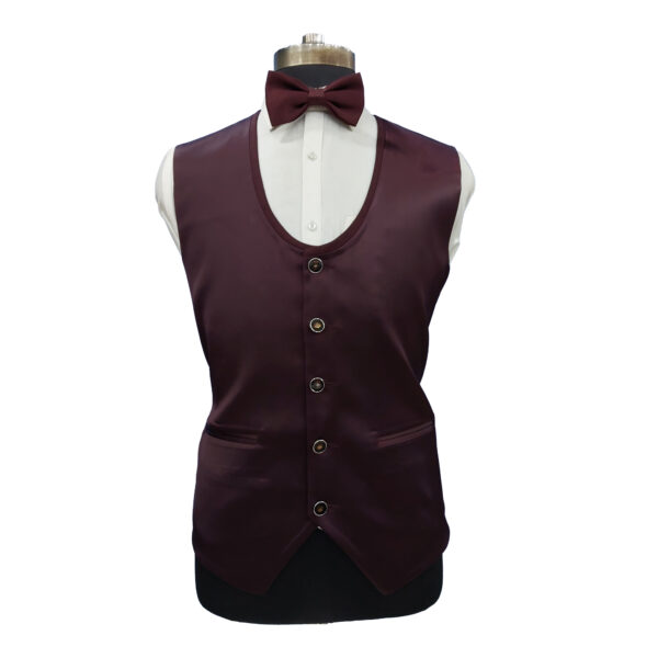 moss maroon vest