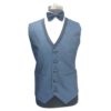 silver blue vest